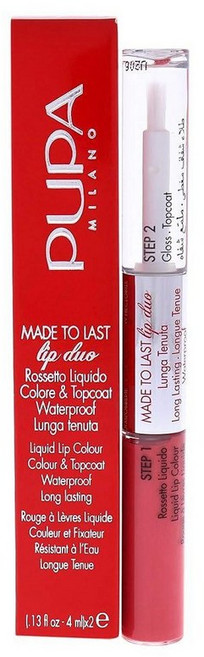 [아마존4.5+ 미국출고 170726] PUPA Milano Made To Last 립 듀오 - 얼룩 방지 컬러 및 글로스 고발색 쉐이드 한 번의 스와이프 페이오프 타의 추종을, 크랜베리