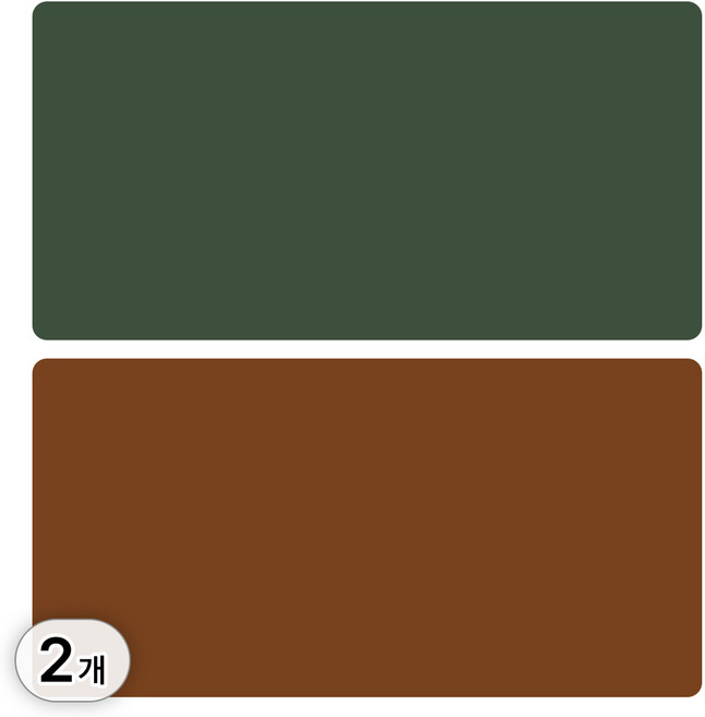 투데이리빙 1+1 대형 양면 가죽 데스크 매트 키보드 마우스 장패드 논슬립 사무실 책상 패드 라운드 테이블 깔개, 02B세트