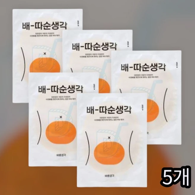 바른생각 파스형 배 따순 생각 핫팩 5p, 1개 - 쿠팡