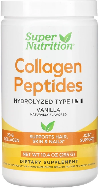 Super Nutrition 콜라겐 펩타이드 바닐라 맛 295g(10.4oz) Nutrition (슈퍼 뉴트리션), Super Nutrition (슈퍼 뉴트리션) Nutr, 295g, 1개 - 쿠팡