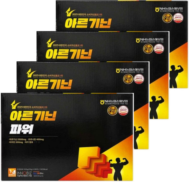 더존건강 아르기닌 파워 스틱 젤리형, 520g, 4개