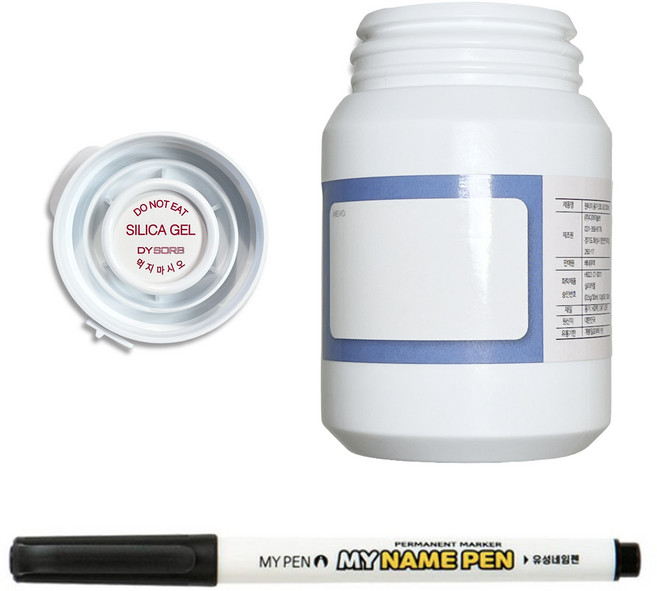 휴대용 여행용 약통 실리카겔 방부제 일체형 제약 원터치 소분통, 10개, 100ml