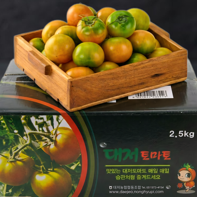 [대저축제1위] 초특가 단짠의극치 정품 대저토마토, 1박스, 2.5kg(2L-L)
