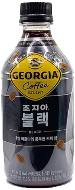 조지아 크래프트 블랙 470ml, 10개