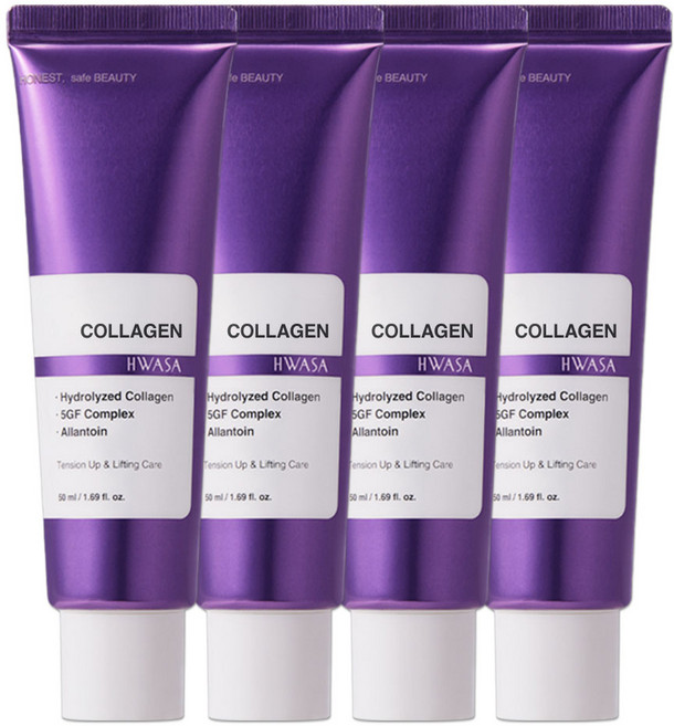 화사 고함량 저분자 콜라겐 링클 케어 크림, 50ml, 4개