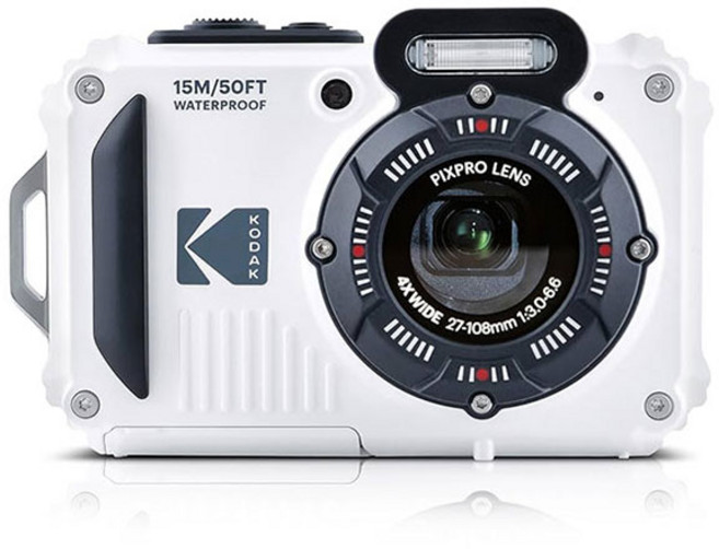 KODAK 柯達 PIXPRO WPZ2 運動相機 15m防水 4倍光學變焦, 白