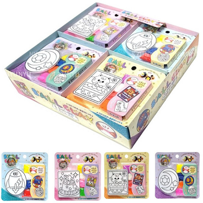 볼클레이 양면 윈도우 아트, 1세트, 혼합색상