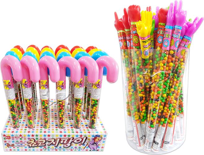 초코지팡이 24개+가위바위보 초콜릿 40개 총64개 혼합구성, 1개