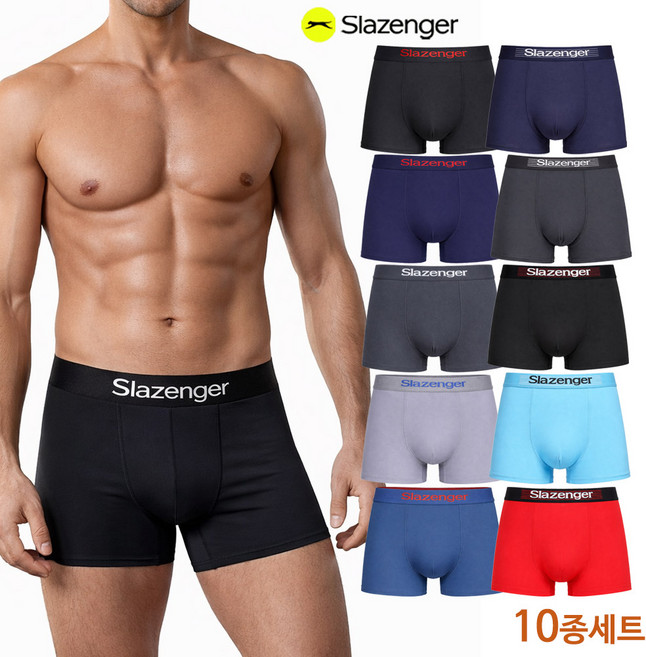 빅사이즈 포함 슬레진저 남자 팬티 프리에디션 남성 드로즈 팬티 10종 세트