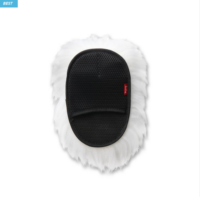 디테일링 장모 워시미트 6.5cm 호주산 천연 양모 세차장갑 워시패드, 1개