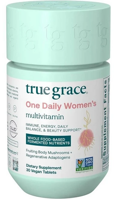 트루그레이스 원데일리 여성 멀티비타민 발효미네랄 True Grace Women Multivitamin, 1개, 30정 - 쿠팡
