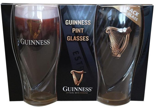 Guinness 기네스 1파인트 맥주잔, 2개