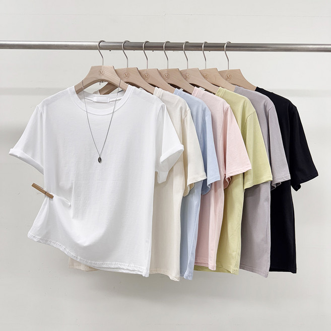 사계절 데일리 레이어드 이너 반팔 티셔츠