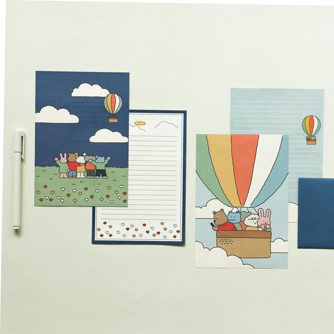 레터 봉투 일러스트 데일리 마이 버디 편지지 편지, 01 Duck boat, 01 Duck boat