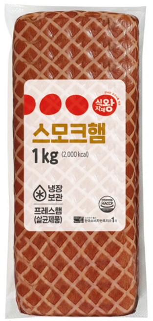 식자재왕 스모크햄, 1kg, 3개