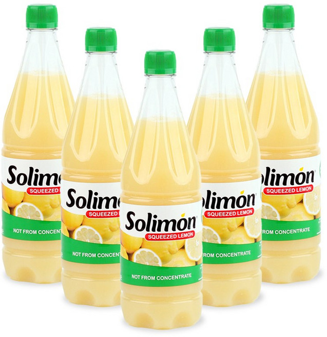 솔리몬 스퀴즈드 레몬즙, 1L, 5개