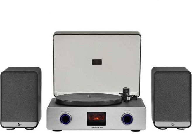 크로슬리 C92ABK 벨트 구동 블루투스 레코드 플레이어 턴테이블 스피커 포함 진공관 프리앰프 이동식 자석 오디오테크니카 카트리지 검정색, 크로슬리 C92ABK 벨트 구동 블루투스 레코드 플레이