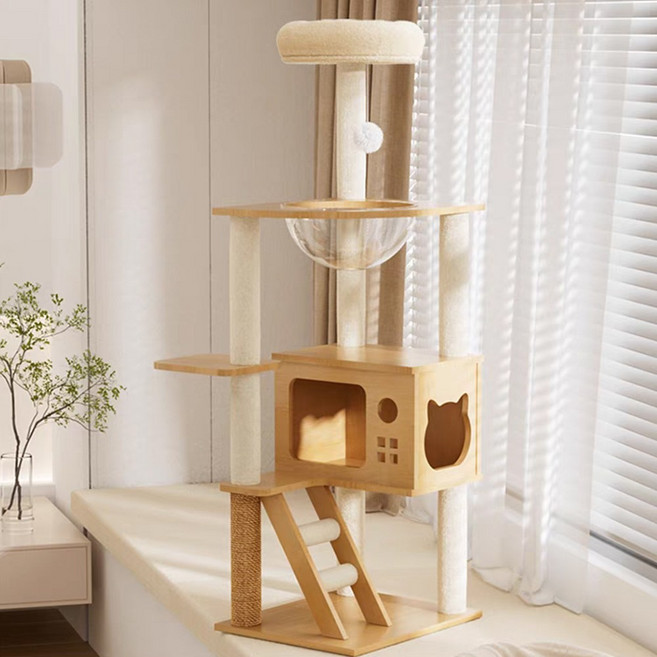 펫인 튼튼한 프레임 고양이 캣타워 스크래쳐 세트 PL-10, B, 1개