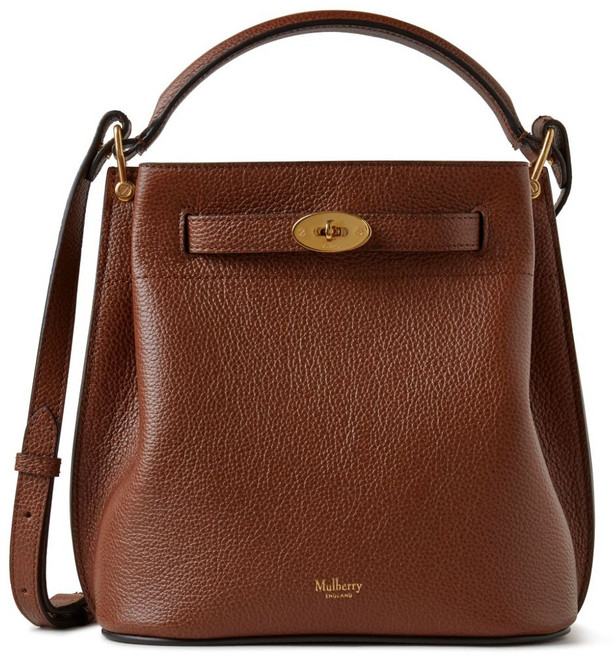 멀버리 이슬링턴 가죽 스몰 버킷 백