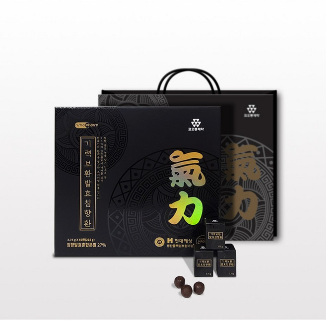 코오롱제약 기력보환 발효침향환 60환, 1개, 225g