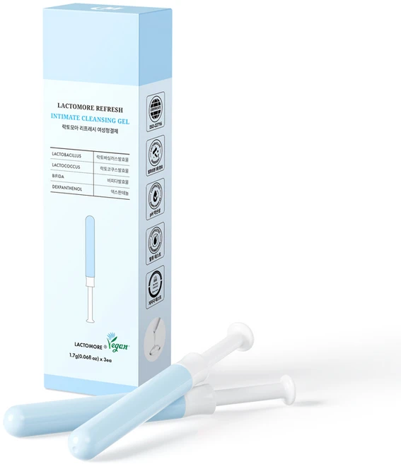 락토모아 리프레시 여성청결제, 3개, 1.7g - 쿠팡