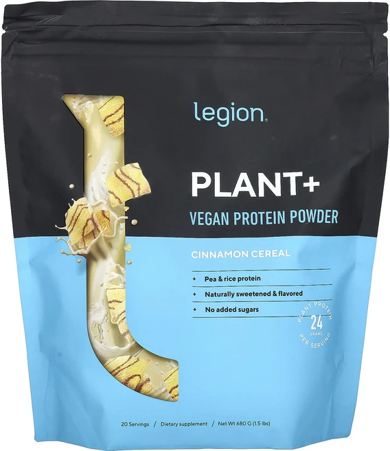 효과가좋습니다 Legion Athletics Plant+ 비건 단백질 파우더 시나몬 시리얼 680g(1.5lbs) 고급영양제, LegionAthleticsPlant비건단백질파우더시나, 680g, 1개 - 쿠팡