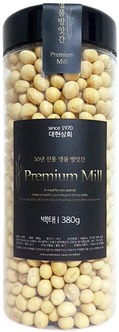50년전통대현상회 프리미엄 잡곡 병아리콩 렌틸콩 완두콩 흰강낭콩 네이비빈 블랙빈, 1개, 백태380g