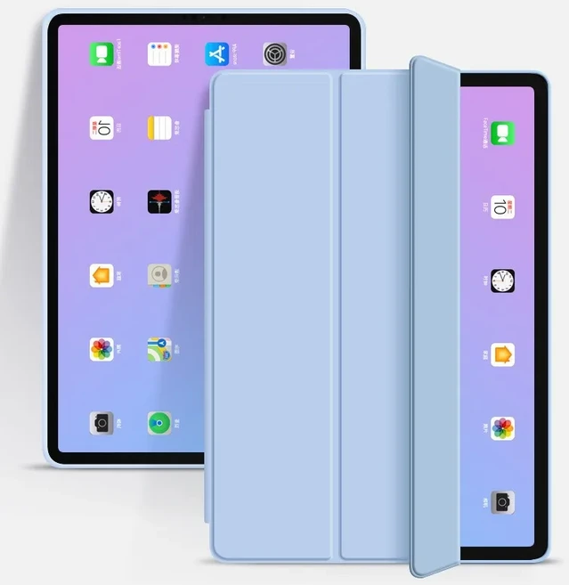 레노버 탭 M11 TB330FU TB331FC 자동 웨이크 스탠드 커버 펀다 샤오신 패드 2024 케이스 아이디어 태블릿, 01 Xiaoxin Pad 11 2025, 04 하늘색