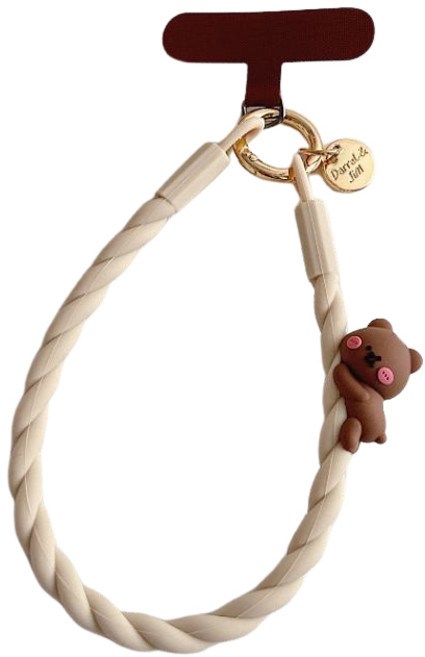 스마트폰 핸드스트랩(동물) 도난방지 DV-4700, 1개, 곰