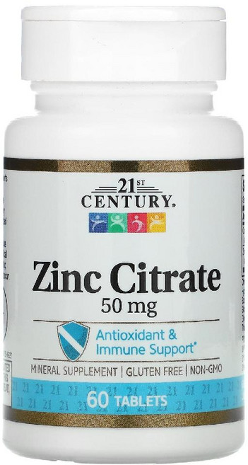 21세기센트리 시트르산 아연 50mg 60정, 1개