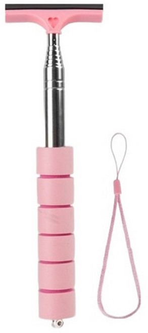 아이작큐브 사이드미러 길이조절 스퀴지 05 핑크, 1개