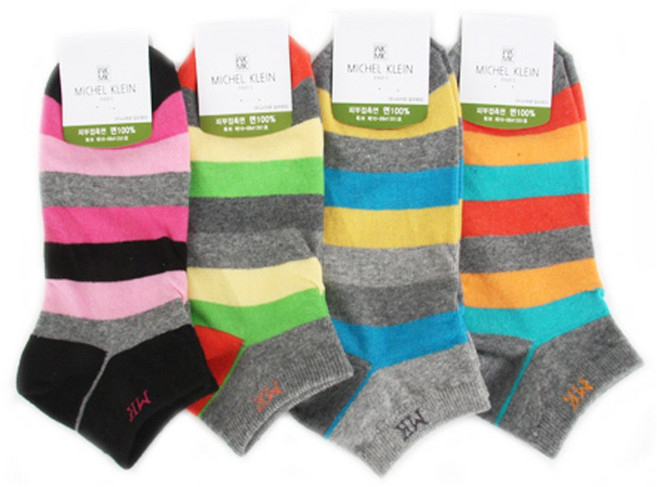 여성용 국산 고급 발목양말 3켤레 단목 100% 순면