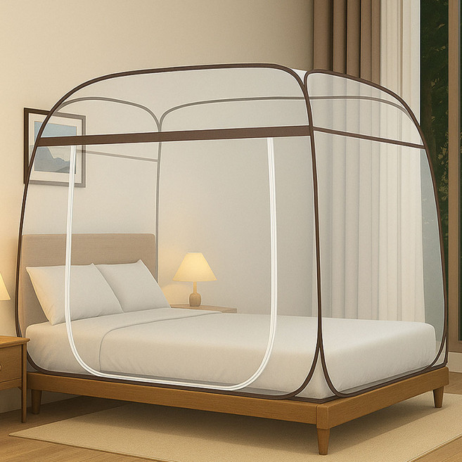 코자 모기장 사각 원터치 양문형 모기장 여름필수품 싱글 퀸 킹 사이즈