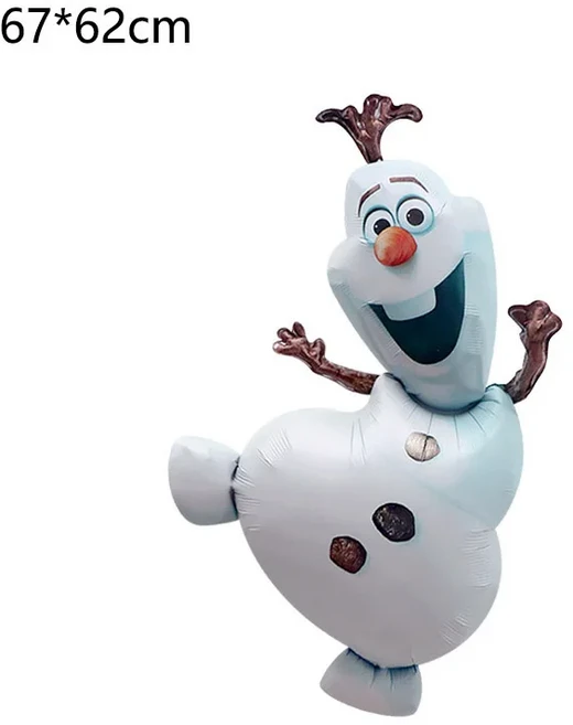 겨울왕국 파티 알루미늄 호일 풍선 장식 82cm 엘사 안나 올라프 어린이 및 용품, 01 as picture, 09 RUBY