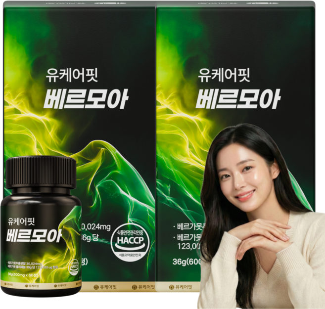 베르가못 BPF 아티초크 모로오렌지 유케어핏 베르모아 식약처 인증, 2개, 60정
