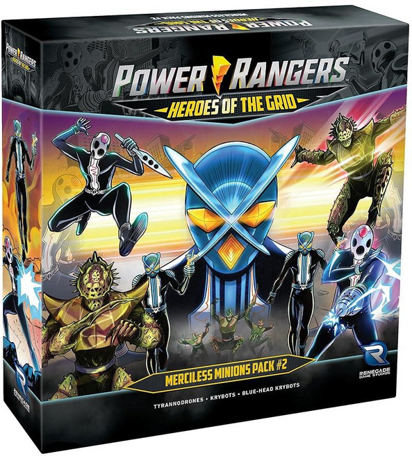 Renegade Game Studios Power Rangers Heroes of The Grid Merciless Minions Pack 2 Expansion Strategy, Renegade Game Studios Power Ra