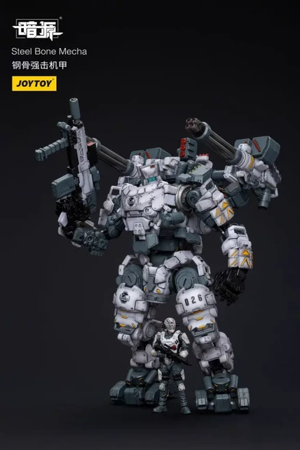 조이토이 조이토이 1/25 액션 피규어 스틸 본 메카 장난감 모델 선물 컬렉션, 01 Steel Bone Mecha