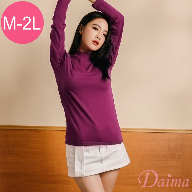 Daima黛瑪 女款-半高領石墨烯無重力機能保暖衣 M-XXL 1773