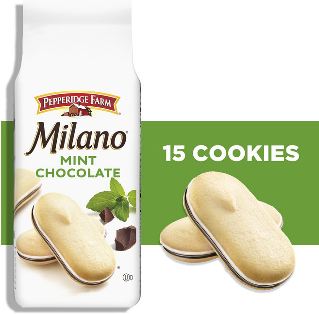 페퍼리지팜 밀라노 쿠키 민트 초콜릿, 198g, 1개