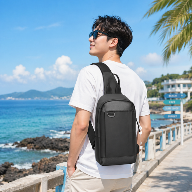 캐터스 여행용 슬링백 크로스백 데일리 남성용