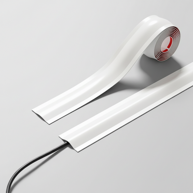 로멀리 잘라쓰는 전선 정리 테이프형 3M, 화이트