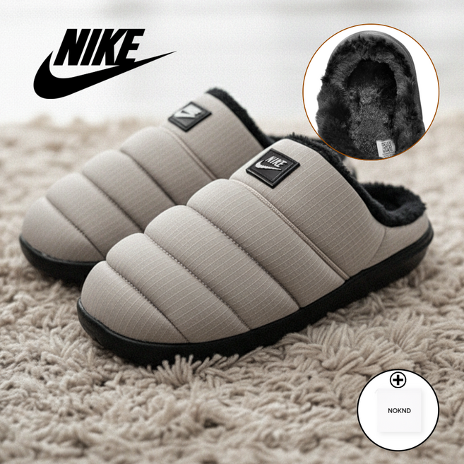 나이키 겨울 슬리퍼 남성 방한화 패딩 털 겨울용 파우치