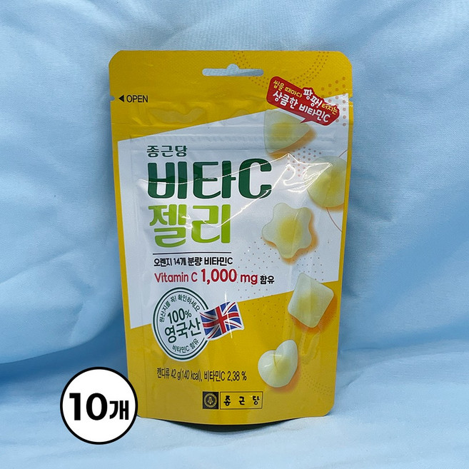 종근당 영국산 비타C젤리 오렌지 / 비타민C 1000mg, 42g, 40개