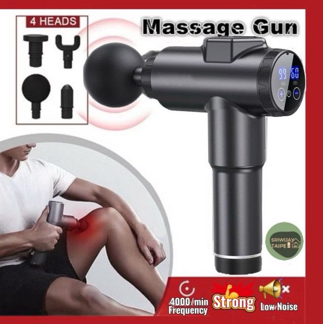 按摩舒壓套組 筋膜槍 刮痧板 Alat Pijat Set Komplit 按摩放鬆 舒緩疲勞, 1個, Q010/KONKA6608觸控升級收納,Random/ACAK/隨機發色