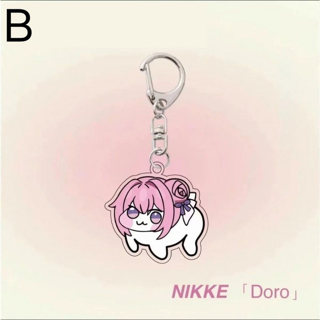 NIKKE DORO 도로롱키홀더 열쇠고리 도로롱굿즈 도로시, 1개, B