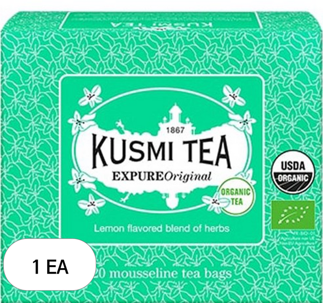 쿠스미티 유기농 엑스퓨레 오리지날 모슬린 티백, 2g, 20개입, 1개