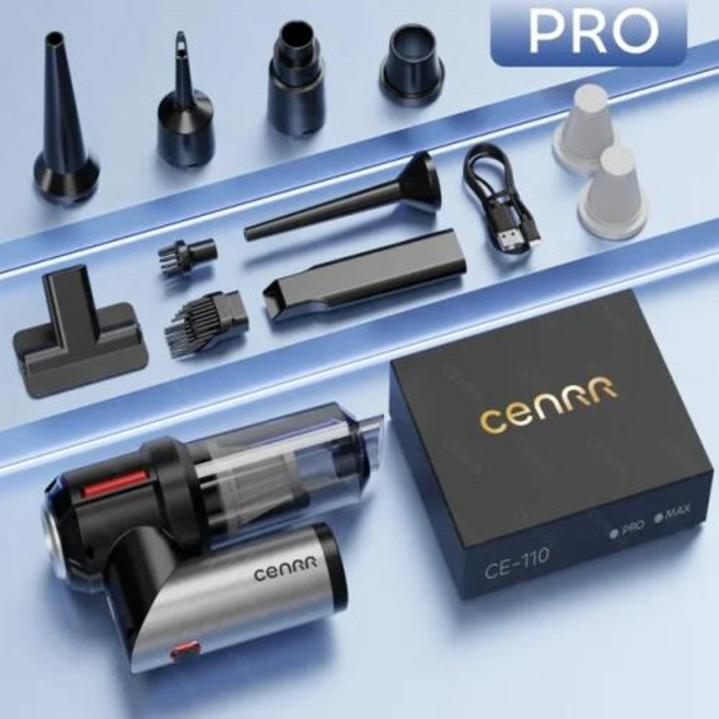 차량용무선청소기 핸디형무선청소 무선미니청소기 CENRR 998000PA 차량용 진공 청소기 휴대용 무선 강력한 흡입 자동차 미니, 없음, 3) Pro 2hepa