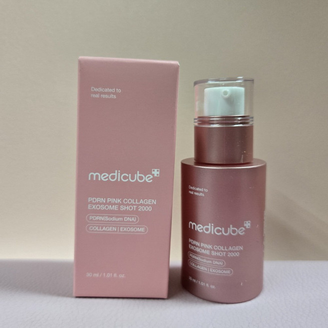 medicube 메디큐브_PDRN 핑크 콜라겐 엑소좀 샷 앰플 2000 I 데일리용 I 흔적완화 피디알엔 핑크콜라겐 엑소좀 샷 2000, 1개, 30ml