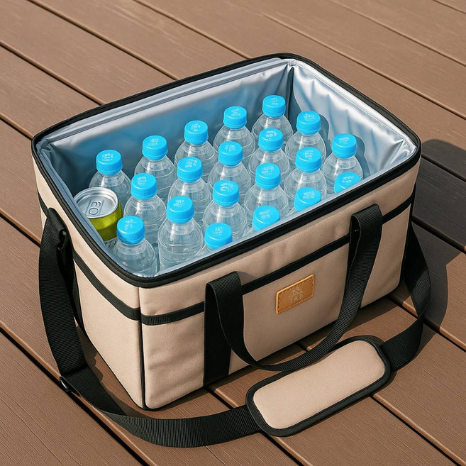 TAD 보냉가방 쿨러백, 골드베이지, 33L