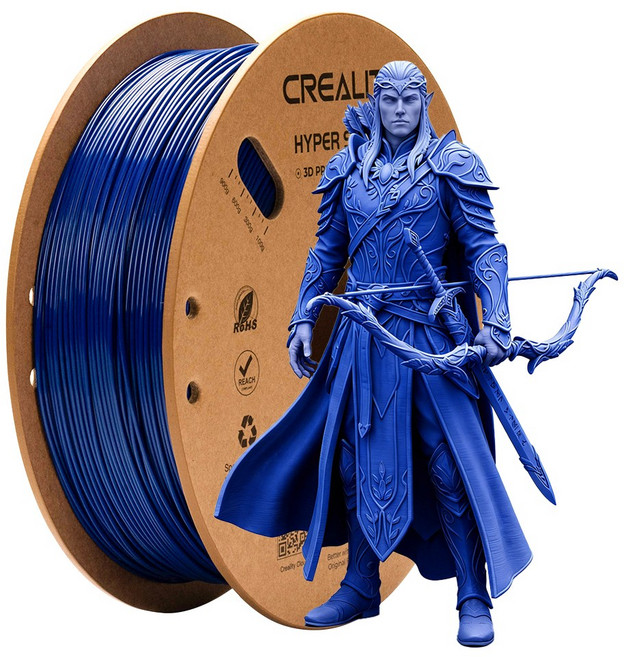 크리알리티 Creality 3d 프린터 고속 인쇄 소재 Hyper PETG 제품 소모품 부품 1.75mm 1KG, 파란색